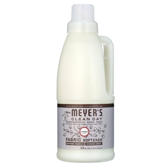 Mrs. Meyer's Clean Day Liquid Fabric Softener, Lavender Scent, 32 Ounce Bottle