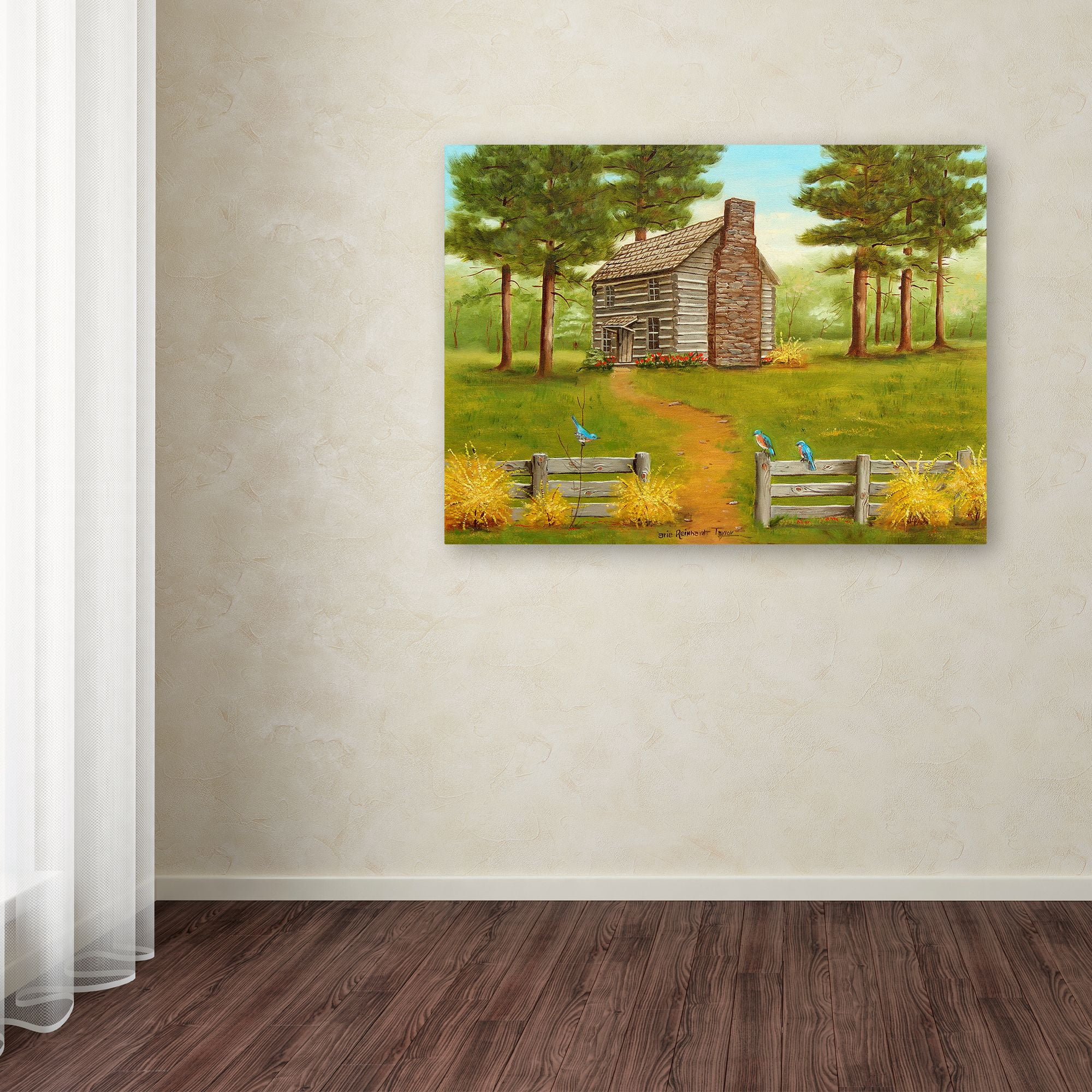 Trademark Fine Art 'Old Hickory Tavern In The Spring' Canvas Art by Arie Reinhardt Taylor