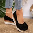 thumbnail image 2 of oqasdz Women Casual Shoes Elegant Bow Design Solid Color Slip On Dressy Shoes Comfortable Breathable Work Business Wedding Shoes Outdoor Summer, 2 of 7
