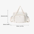 thumbnail image 3 of Outdor Baby For Mom Embroidery Stylish Quilted Portable Tote With Adjustable Strap For Easy Carry Beige Baby For Mom, 3 of 6