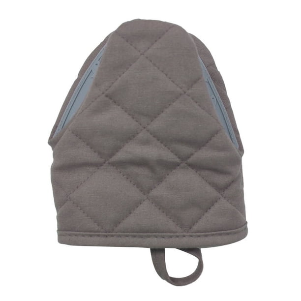 Manoplas cortas para horno, minimanoplas de cocina de silicona resistentes al calor para 500 grados, superficies de agarre antideslizantes y guantes para colgar,
