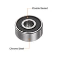 thumbnail image 4 of R2-2RS Deep Groove Ball Bearing, 1/8" x 3/8" x 5/32" Chrome Steel Z2 Double Rubber Sealed Bearing, 20 Pack, 4 of 5