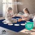 thumbnail image 4 of ODIKA 4'x6' Machine Washable Non-Slip Area Rug, Mystical Moon Phases With Night Illuminating Lunar Cycle High Traffic Rug, Blue, 398062, 4 of 7