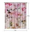 thumbnail image 5 of Pioneer Flower Floral Print Pattern Shower Curtain 72"x84" ,Bathroom Decorative Shower Curtains Set with 12 Hooks,Modern Waterproof Washable Shower Curtain, 5 of 6