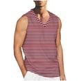 thumbnail image 1 of Hombres Casual Moda Sólido Cuello en V Deportes sin Mangas, 1 of 4