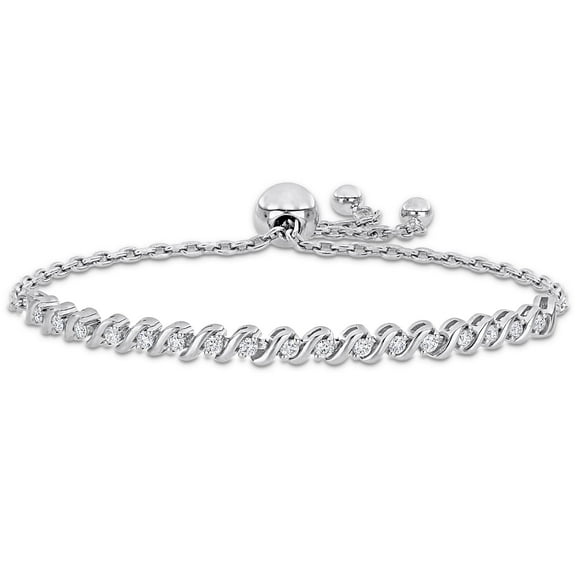 Everly Girl's Created Moissanite Sterling Silver Bracelet