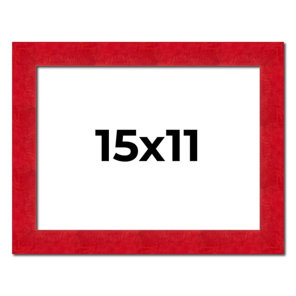 15x11 Frame Red Burl Solid Wood Picture Frame Width 1.75 Inches | Interior Frame Depth 0.5 Inches |