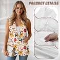 thumbnail image 6 of Uorisanigo Christmas Cute Gingerbread Womens Vest Sleeveless Women's Suit Vest with Pockets Size 3XL Open Front Loose Vests Top Casual Outerwear, 6 of 7