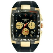 Black Chronograph Watch From Sharp "S12" Tech Tach Collection