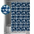thumbnail image 3 of Extra Long Shower Curtain 72x96 Inch, Blue Leaves Shower Curtain Waterproof Bathroom Decor Farmhouse Pastoral Spring Leaf Branch Fabric Bath Curtain Set Accessories with Hooks, 3 of 6