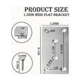 thumbnail image 3 of Mending Plate Flat Brace, Flat Straight Brackets Metal Mending Plate, 3 of 5