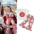 thumbnail image 1 of Conjunto de ropa de Navidad para niñas de 1 a 6 años, Cosplay de piel de Papá Noel con lentejuelas, camisetas de manga corta con hombros descubiertos y pantalones, disfraz para niños zhangyuxiang unisex, 1 of 2