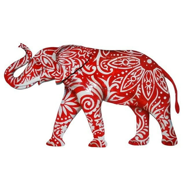 Eangee Home Design m7050 r Décoration Murale Éléphant&44; Rouge