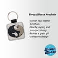 thumbnail image 2 of Two Gorillas Yin Yang Faux Leather Square Keychain, 2 of 7