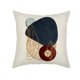 thumbnail image 5 of Juego de 4 fundas de almohada abstractas bohemias modernas de mediados de siglo, 18 x 18, estéticas, azul marino, naranja quemado, decoración geométrica minimalista para Couc, 5 of 5