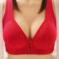thumbnail image 2 of Tao Tao Front Closure Bras for Women Plus Size Wireless Full Coverage No Underwire Push Up Bras Seamless Support Minimizer Bra Red S, 2 of 4