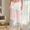 Pink, variant on Womens Sweatpants Sevevn Women's Fashion Color-Blocking Pockets Elastic Waist Drawstring Fallow Full Length Pants