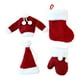 thumbnail image 1 of Medias navideñas colgantes, diseño de escena de medias, accesorios, gorro de Papá Noel, decoración para de Navidad, adorno navideño para suminis, 1 of 9