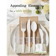 thumbnail image 2 of 100% Compostable 200 Count No Plastic Spoons, Plastic Utensils, The Heavyweight Heavy Duty Flatware is Eco-Friendly Products for Lounge Party Wedding Office BBQ Picnic Camping., 2 of 4