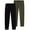 Black/Olive Heather, variant on Lee Boys' Sweatpants - 2 Pack Basic Cozy Active Fleece Jogger Pants with Pockets (4-20)