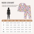 thumbnail image 4 of Kdxio hand drawn butterflies Women's Pajama Sets Long Sleeve Button Down Sleepwear Nightwear Soft Pjs Lounge Sets(S-XXL)-Large, 4 of 7