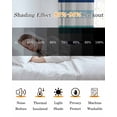 thumbnail image 5 of Blue Teal Striped Blackout Curtains, Light Blocking Print Window Curtains, Farmhouse Stripes Simple Art Thermal Insulated Window Drapes for Living Room Kitchen Cafe 2 Panels, 55"W x 39"L, 5 of 9