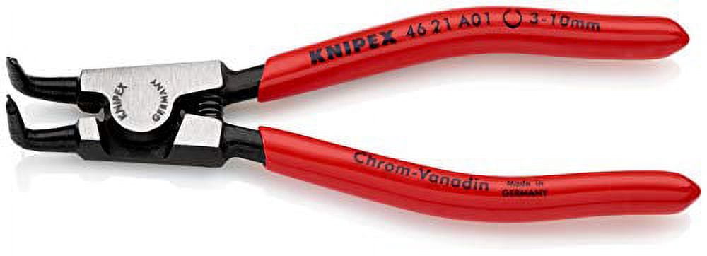 Knipex 90 Degree Angled Tip External Circlip Pliers 3-10 mm dia - Plastic Grip