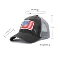 thumbnail image 4 of Casquette de Baseball Lavée Réglable en Maille avec Drapeau Décontracté Unisexe, 4 of 5