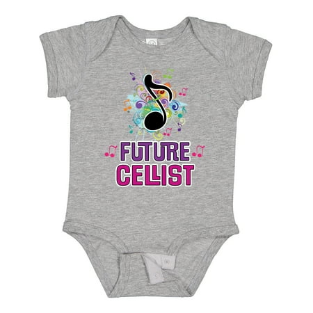 

Inktastic Cello Player Future Cellist Music Gift Baby Girl Bodysuit