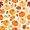 Orange Brown Cream, variant on Manfei Leopard Print Farm Car Fitted Sheet Full,Autumn Maples Leaf Bed Set,3pcs,1 Fitted Sheet and 2 Pillowcases