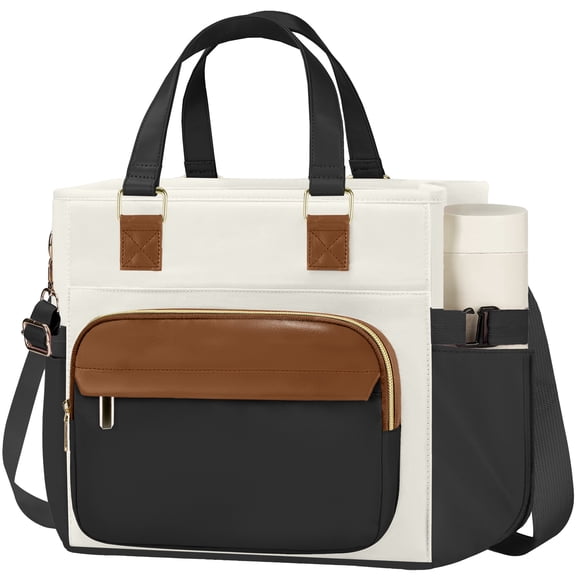 Gynky Insulated Lunch Bag Box Women, Wide Opening Adult Lunch Box Women, Large Leakproof Cooler Bag, Lunch Teacher Tote Bag for Work Picnic Beach Family College