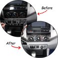 thumbnail image 3 of TINKI Soft Carbon Fiber Car Center Control Air Conditioning Adjustable Trim Sequins Stickers Trim Fit For Toyota Tacoma 2006 2007 2008 2009 2010 2011 2012 2013 2014 2015, 3 of 7