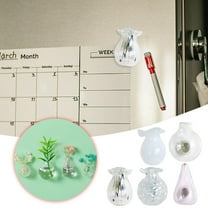 2025 New Mini Bud Vases for Fridge - Glass Flower Vases, Cute 3D Tiny Vase for Refrigerator, Kitchen, Office & Locker Decoration (Set of 5)