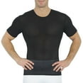 thumbnail image 2 of Men's Insta Slim 180TS0001 Power Mesh Compression Short Sleeve Crew T-Shirt (Black L), 2 of 12