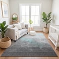 thumbnail image 7 of Addison Rugs Mayfield Premium Machine Washable Transitional Modern Teal Rectangle Rug, 5' x 7'6", 7 of 7