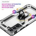 thumbnail image 5 of Designed for Samsung Galaxy S22 Plus Case, Military Grade Protective Phone Case Cover with Enhanced Metal Ring Kickstand [Support Magnet Car Mount] Compatible with Samsung Galaxy S22 Plus, Silver, 5 of 7