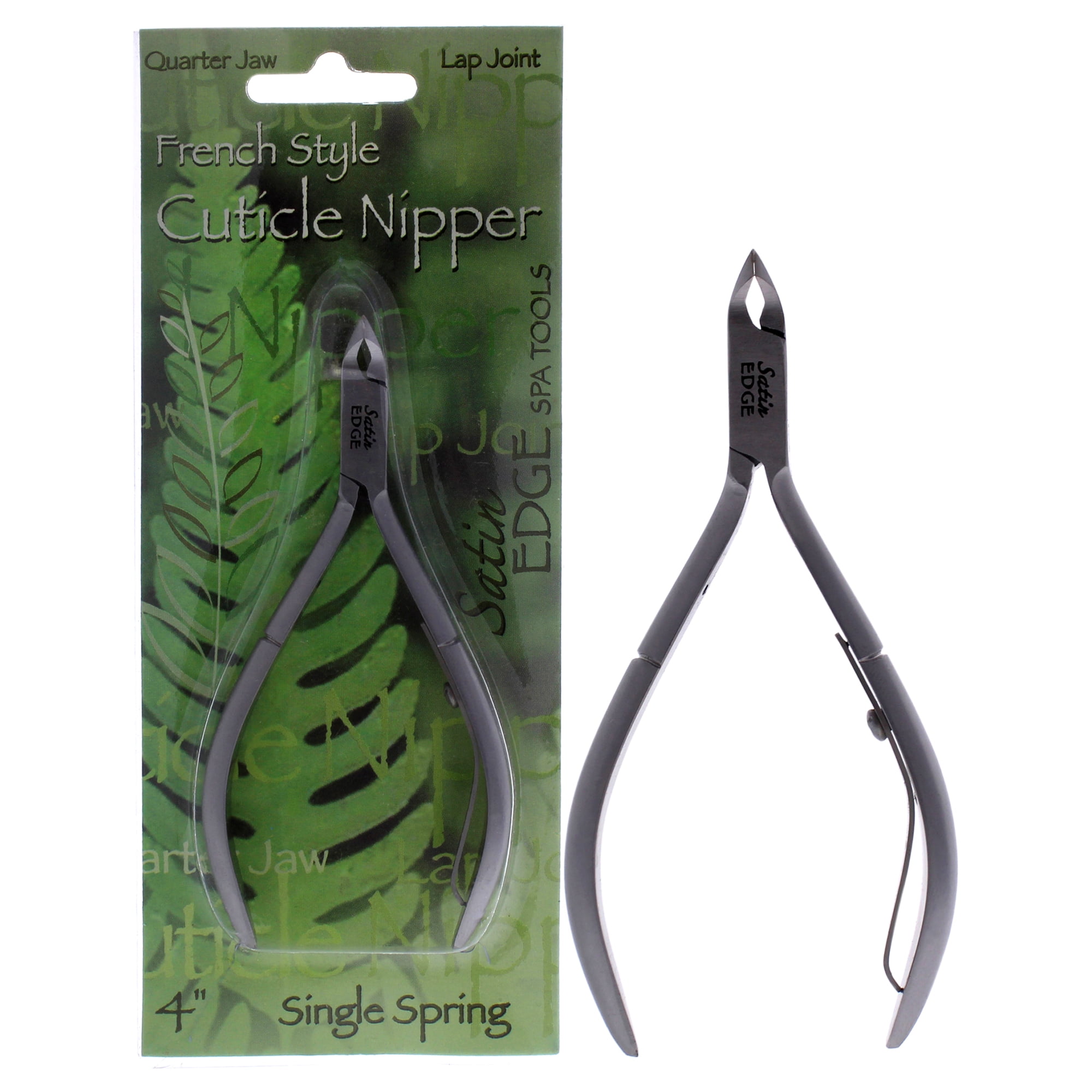 Satin Edge Cuticle Nipper French Style - Quarter Jaw, 4 Inch Cuticle Nipper
