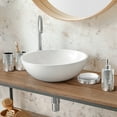 thumbnail image 7 of Bathroom Accessories Set, Toothbrush Holder, Soap Dispenser, Silver, Ceramic, 4 Piece, 7 of 7