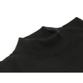 thumbnail image 4 of Men's Sweater Knit By Bassiri Mock Neck Cotton Tencel Soft 630 EZRA Black, 4 of 10