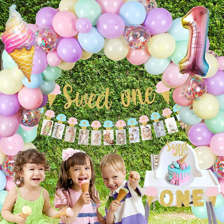 PINK PASTEL RAINBOW Party Balloons Girls Birthday Party