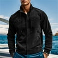 thumbnail image 5 of Dpytoraw Mens Autumn And Winter Fashion Casual Button Pocket Solid Hatless Sweater Coat Jacket, 5 of 5