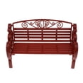 thumbnail image 3 of 1/6 Park Garden Bench Sofá Artesanía para la decoración de de , modelo de muebles realistas, manualidades de oficina en hogar, 3 c marrón, 3 of 8