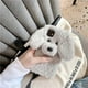 thumbnail image 2 of Super Cute Teddy Dog Fluffy Fur Case Compatible with iPhone 13 Pro Max, Fuzzy Furry Warm Plush Soft TPU Winter Case Protective Covers (Teddy Grey, iPh, 2 of 4