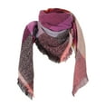 thumbnail image 2 of Kelon Women Winter Warm Long Soft Scarf Plaid Tassel Scarf for Women Soft Classic Scarves, 2 of 4