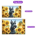 thumbnail image 5 of Scottish Terrier Hello Summer Sunshine Sunflowers Spring Retro Vintage Indoor Rug Scottie Dog Lover Gifts Carpet Living Bed Room Sofa Home Decor - 00008, 5 of 5