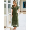 thumbnail image 4 of Vestido largo Simplee Apparel Boho de encaje primavera-verano para mujer, 4 of 7