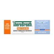 TheraBreath Whitening Toothpaste, Peroxide-Free & Anticavity, Dazzling Mint, 4 oz,
