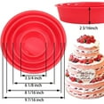 thumbnail image 2 of BAKER DEPOT Nonstick Flexible Reusable Round Silicone Baking Mold for Layer Cakes, 4/6/8/10 Inch, Set of 4, 2 of 6