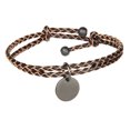 thumbnail image 3 of Punk Rock de cuero Wrap Brazalete novio marrón Sunnimix Brazalete trenzado vintage, 3 of 7