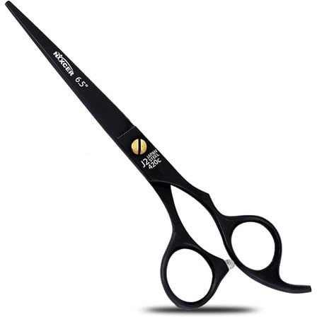 NIXCER PROFESSIONAL SERIES RAZOR EDGE MOOSE SCREW 6.5" HAIR CUTTING SCISSOR BLACK